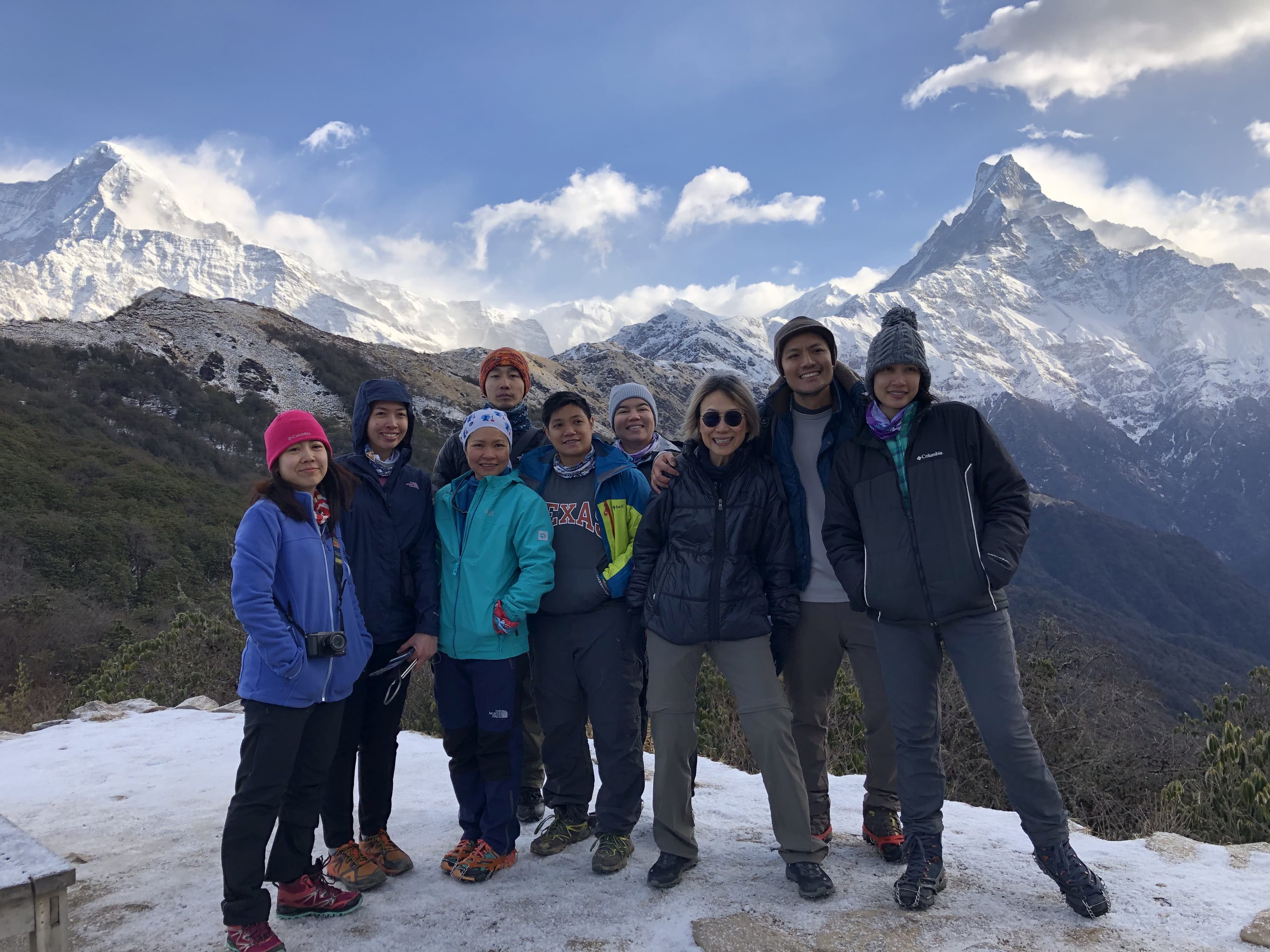 Mountain village life on route